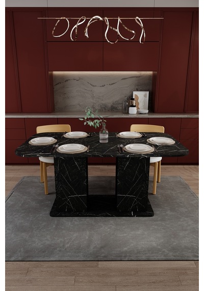 Modern Dolaplı 6 Kişilik Mutfak Yemek Masası %100 Mdf Mutfak Yemek Odası Masası Ym06 Royal Mermer Modern Dolaplı 6 Kişilik Mutfak Yemek Masası %100 Mdf Mutfak Yemek Odası Masası Ym06 Royal Mermer