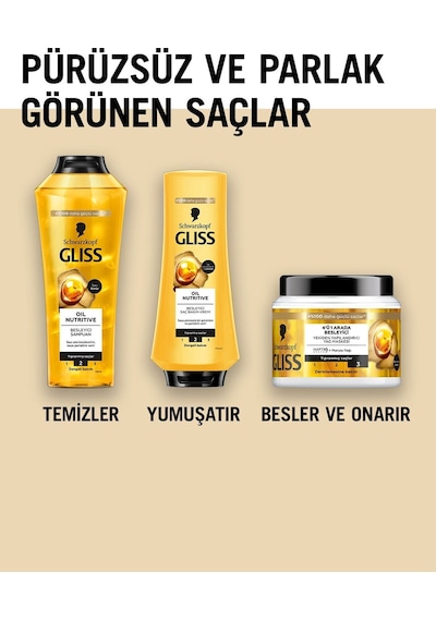 Oil Nutritive Şampuan 400ml X 6'lı Set Tüm Saç Tipleri