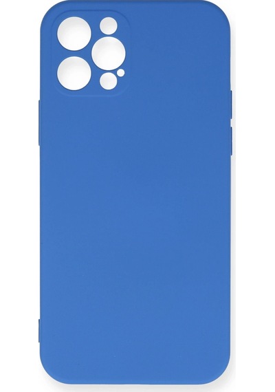 Lvsqvr Newface Apple Uyumlu iPhone 12 Pro Max Kılıf Nano İçi Kadife Silikon - Mavi