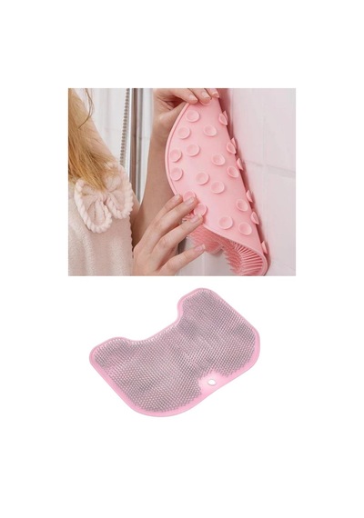 Vantuzlu Sırt Ve Ayak Duş Matı, Banyo Duş Küvet İçi Kaymaz Tabanlı Ovma Yıkama Temizleme Matı Renkli