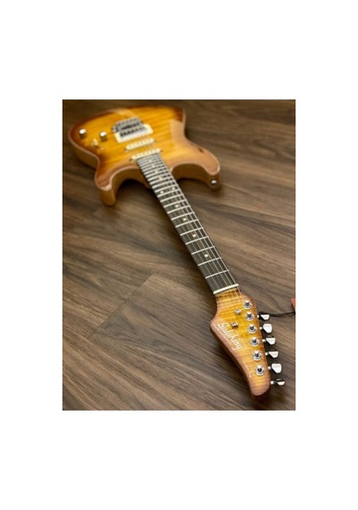 Soloking Ms-1 Custom 22 Hss Fm Flat Top İn Honeyburst W/gigbag