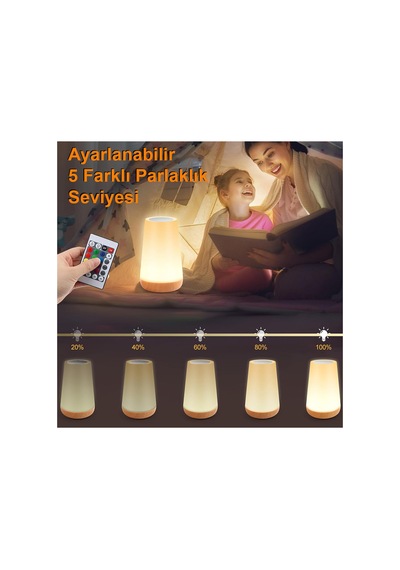 Masaüstü Şarjlı Led Aydınlatma Gece Lambası / Gt-cl11 Çok Renkli