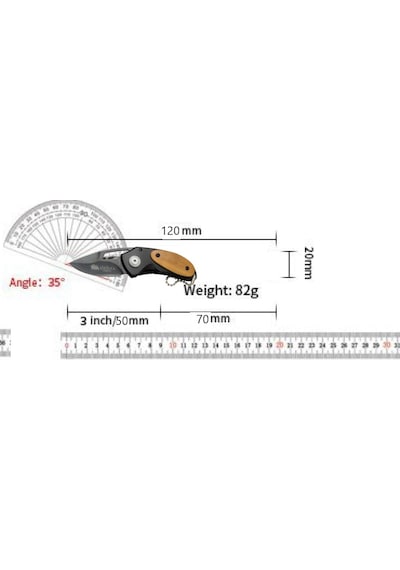 Sibirya Parmak Kamp Çakı S-2226 12 Cm Açık Kahverengi