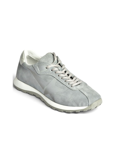 Fox Shoes Z312516661 Gri Hakiki Deri Süet Kadın Spor Ayakkabı Sneakers