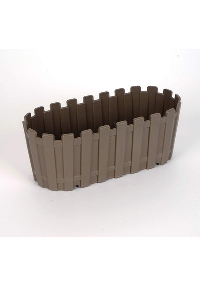 Poliwork Akasya Renkli Plastik Balkon Saksısı Oval 60 Cm