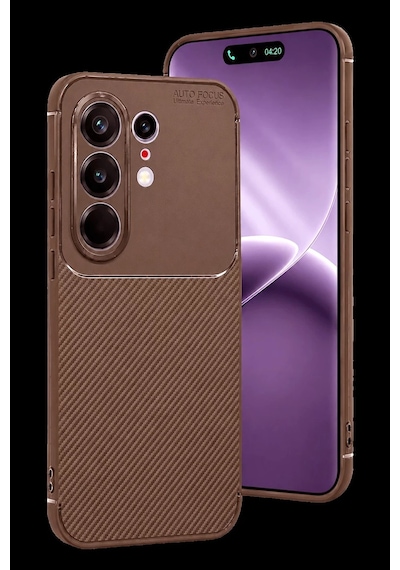 Camon 50 Pro 5g Auto Focus Karbon Kapak - Kahverengi Bz8683140947040