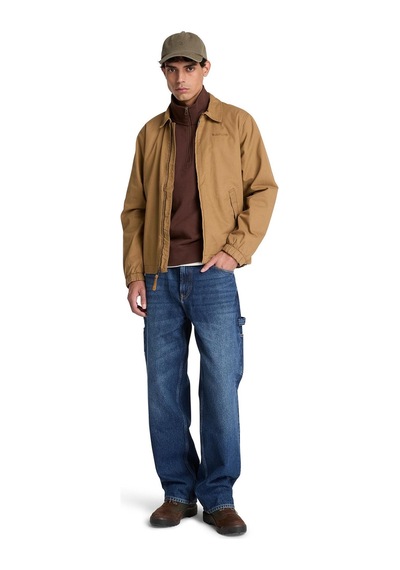 Bc0yhb9ajd1-r Timberland Exeter Rıver Tree Embroidered Logo 1-4 Z Erkek Sweatshirt Kahve Bc0yhb9ajd1-r