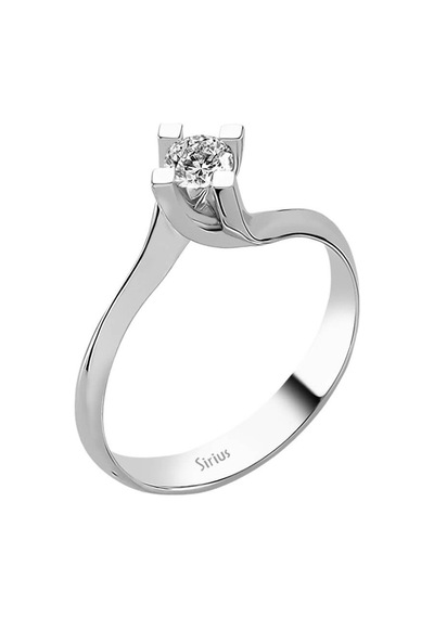 Sirius G Renk 0,25 Karat Pırlanta Tektaş Yüzük 0815R0157