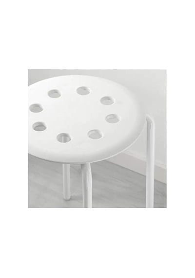 Ikea Marius Tabure, Beyaz Koltuk Çapı: 0,320 M 12 5/8" Genişlik: 0,400 M 15 3/4" Koltuk Yüksekliği: 0,450 M 1 Çok Renkli