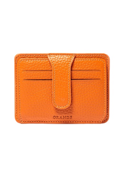 Turuncu Cüzdan & Kartlık Unisex 539 Grande Deri Cüzdan Kartlık