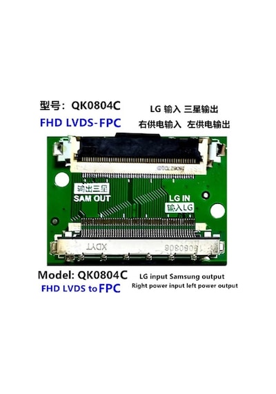 Lcd Panel Flexi Repair Kart Fhd Lvds To Fpc Lg İn Sam Out Qk0804c