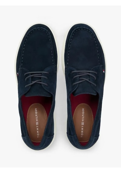 Tommy Hilfiger Casual Suede Stıtch Toe Hybrıd Erkek Mavi Günlük Ayakkabı - Fm0fm05707