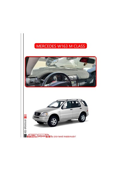 Mercedes W163 M Classtorpido Koruma Halısı Kırmızı Kenar