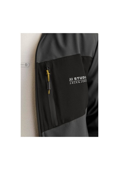 Jack & Jones Jack Jones Erkek Softshell Cjjtaylor Softshell Ceket Asphalt