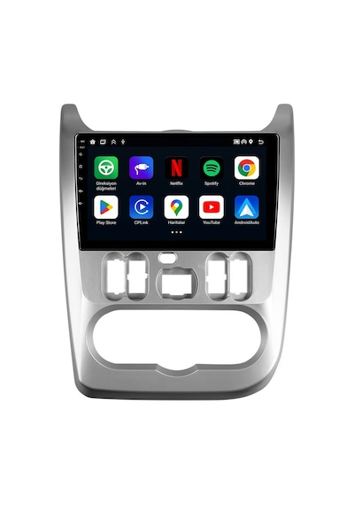 Dacia Logan 2009-2013 Android Multimedya Carplay Android Auto Navigasyon Kameralı 4gb Ram 64gb 9"