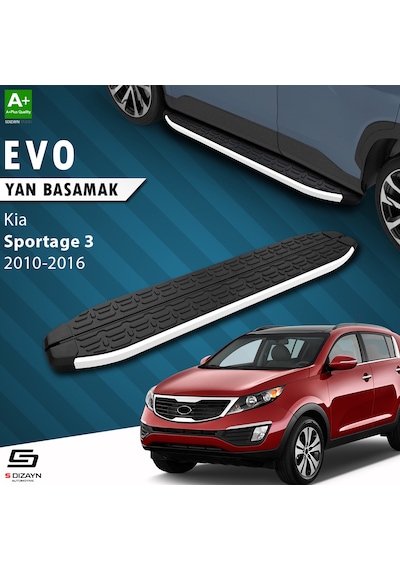 S-dizayn Kia Sportage 3 Evo Aluminyum Yan Basamak 173 Cm 2010-2016
