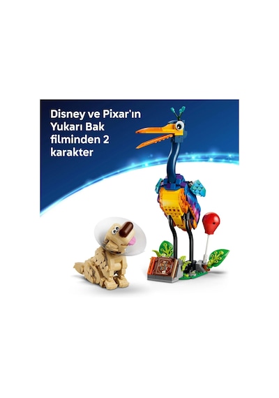 LEGO® ǀ Disney ve Pixar Kevin ve Dug 43290 - 9 Yaş ve Üzeri Çocuklar için 2 Figür İçeren Yaratıcı Oyuncak Yapım Seti (628 Parça)