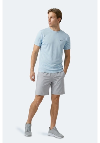 Slazenger Haunted I Erkek Turkuaz Tişört