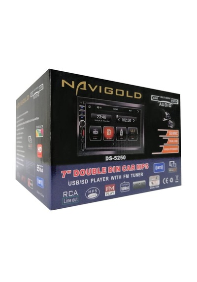 Navigold Ds-5250 Double Teyp 7" 4x55w Bt/usb/sd/fm/aux Carplay Kameralı - Sencan Sound