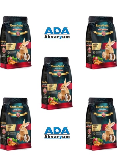 Eurogold Deluxe Kemirgen Yemi 1000 Gr 5 Paket