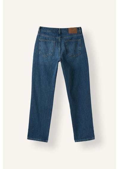 Defacto %100 Pamuk Straight Fit Yıkama Efektli Jean Pantolon H7644ax26aunm28 Mavi-nm28