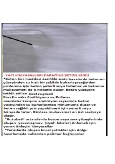 Parafin Esaslı Beton Kür Malzemesi 25 KG