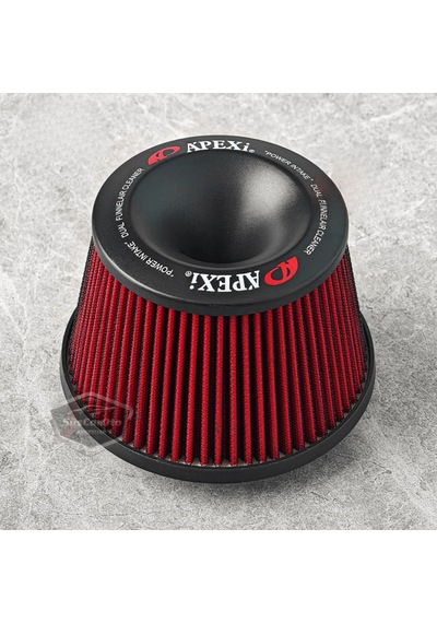 Apexi Universal Performans Ve Ses Arttırıcı Aparatlı Açık Hava Filtresi Seti +6 Hp Dual Funnel Kırmızı 76 Mm
