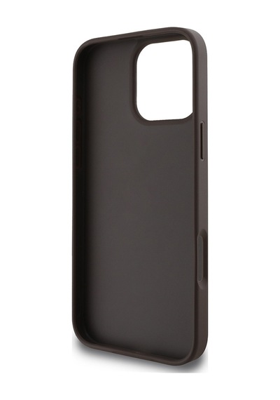 Apple iPhone 16 Pro Uyumlu Kılıf Guess Lisanslı Big Love Guess Kapak Kahverengi