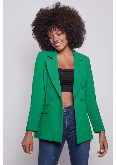 Kadın Düğme Detaylı Uzun Kol Şık Ofis Süs Cep Kapaklı Kumaş Blazer Ceket-benetton Yeşil B.yeşili Kadın Düğme Detaylı Uzun Kol Şık Ofis Süs Cep Kapaklı Kumaş Blazer Ceket-benetton Yeşil B.yeşili