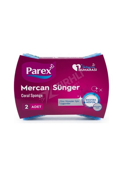 2 Adet Parex Mercan Sünger 2'li Çok Renkli