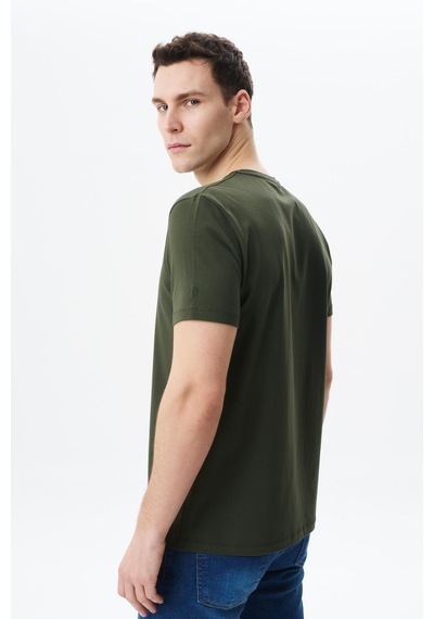 AR-MA Arma Erkek Regular Fit Basic Süprem Bisiklet Yaka Tişört Y29344453002 Haki