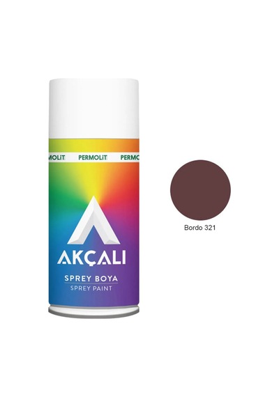 Akçalı Tampon Sprey Boya 400 Ml/ Bordo 321 000 Parlak Vernik