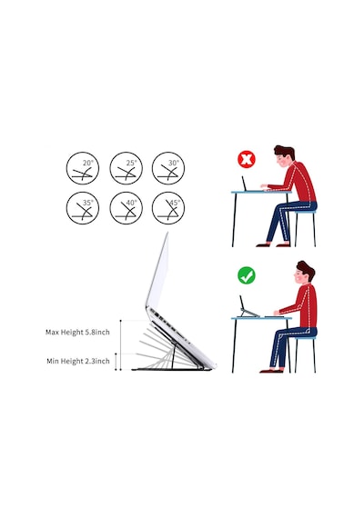 Laptop Standı Tablet Standı Notebook Apple Uyumlu MacBook Stand Ayarlabilir
