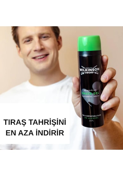 Wilkinson Sword Sensitive Erkek Tıraş Jeli 200 Ml Alkol İçermez Hassas Ciltler