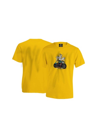 Just Ride Unisex T-shirt - Sari Sarı
