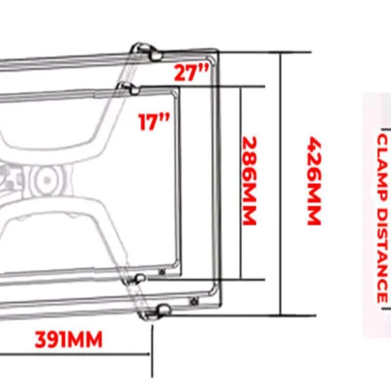 Hpy Pazar Np-1 Vesa Uzatma Adaptörü 17 27" Montaj Deliksiz Monitörler İçin