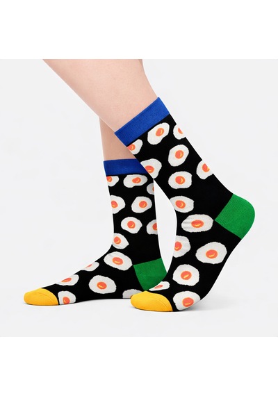 Carnaval Socks Yumurta Desenli Renkli Çorap Çok Renkli