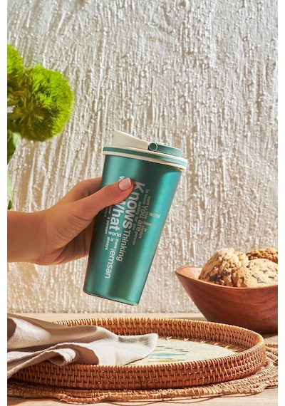 Emsan Yeşil Termos 500 Ml Sku: Smg8690010209733 Açık