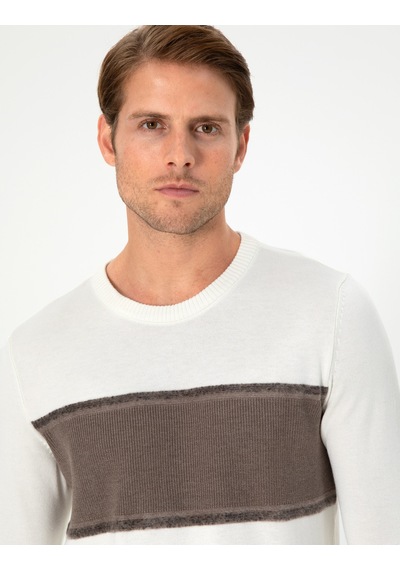 Pierre Cardin Erkek Ekru Kazak /triko 50296439-vr019 Ekru