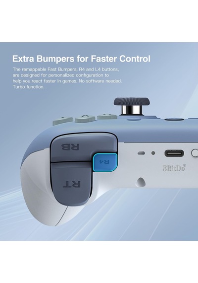 Ultimate 2c Wireless Controller For Windows Pc And Android, With 1000hz Polling Rate, Hall Effect Joysticks And Hall Triggers, And Remappable L4/r4 Bumpers, Turbo Function Dark Blue Diğer Ultimate 2c Wireless Controller For Windows Pc And Android, With 1000hz Polling Rate, Hall Effect Joysticks And Hall Triggers, And Remappable L4/r4 Bumpers, Turbo Function Dark Blue Diğer