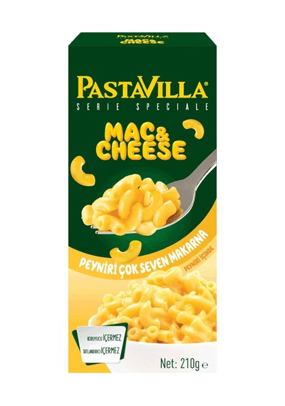Pastavilla Mac & Cheese Makarna 210g - 8 Adet Tarı