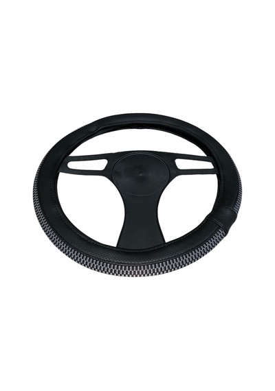 Direksiyon Kılıfı Hasır Modeli Gri Desen 38-40 Cm Siyah - 639041357