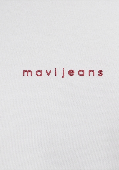 Mavi - Mavi Logo Baskılı Ekru Tişört 1613890-80194