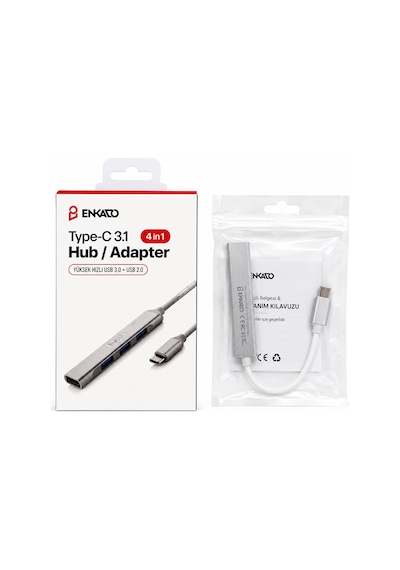 4 Portlu Usb Çoğaltıcı Hi-speed Usb 3.0 Type-c 3.1 Giriş