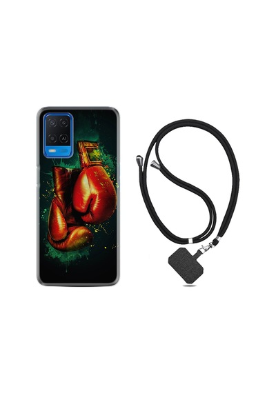 Oppo A54 Kılıf Boyun Askılı Boks Eldiveni 1763