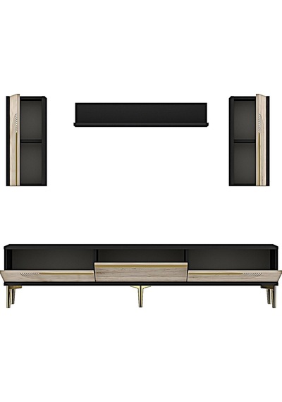 Tvr1803atg Meyra Tv Ünitesi Takımı Antrasit-traverten-gold 180cm Antrasit - Traverten - Altın Tvr1803atg Meyra Tv Ünitesi Takımı Antrasit-traverten-gold 180cm Antrasit - Traverten - Altın