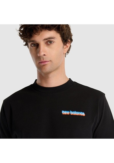 New Balance Lifestyle Men Tshirt Siyah Siyah