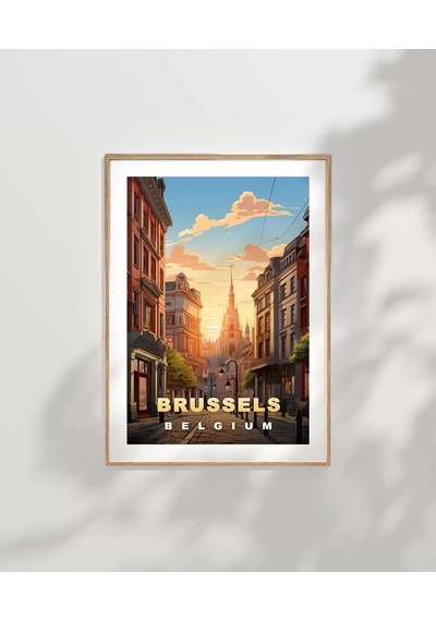 Çerçevesiz Poster Gün Batımında Zarafet