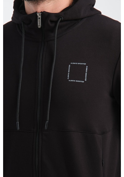 Shooter Sportswear Shooter Erkek Eşofman Takımı Mevsimlik Luxe Kalite Pamuklu Siyah