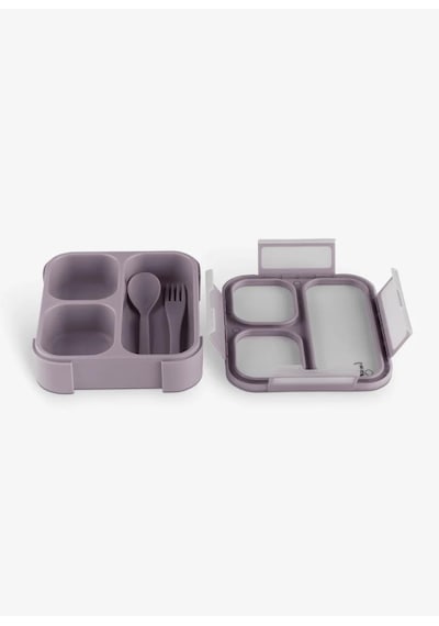 Citron Çatal Ve Kaşıklı Bento Beslenme Kutusu Seti - Purple 1196861 1